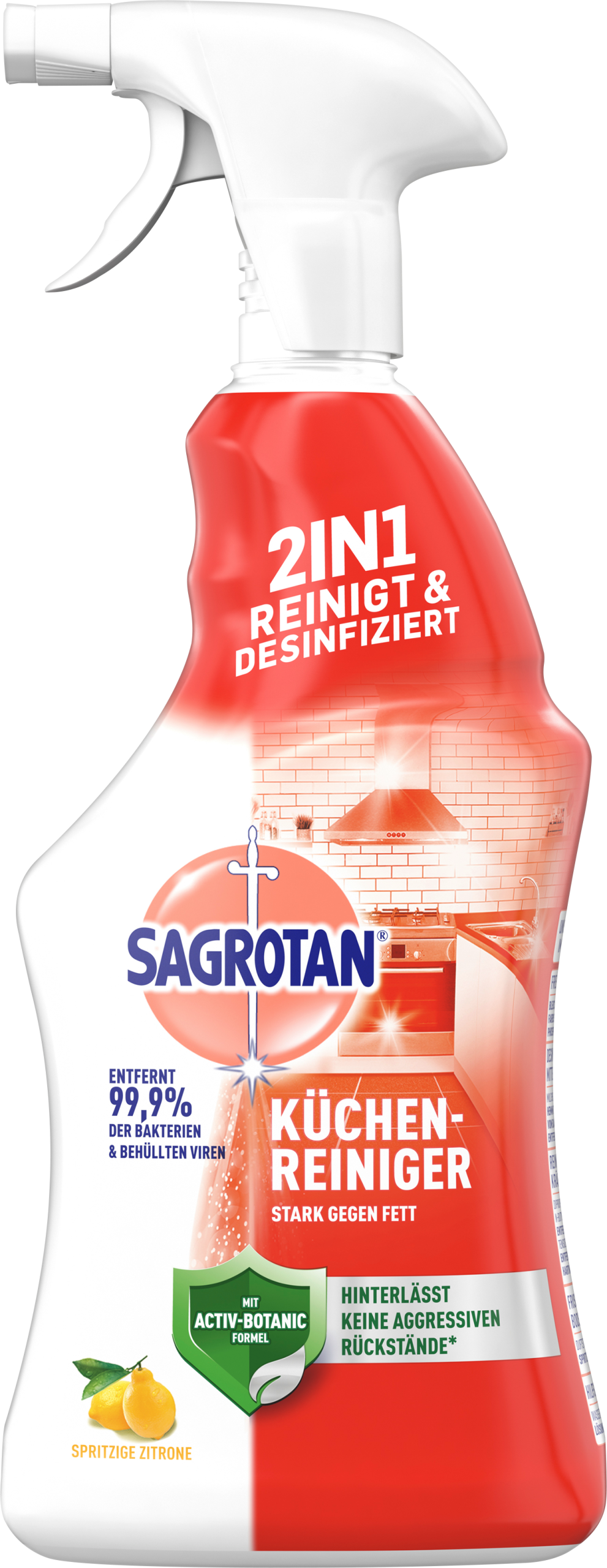 Sagrotan Küchen-Reiniger Spritzige Zitrone 750ml