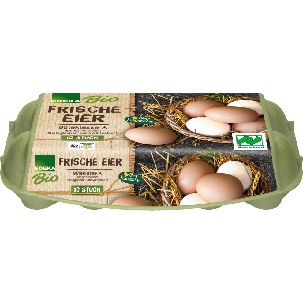 Bio EDEKA Eier Huhn&Hahn Aufzucht vGk 10ST