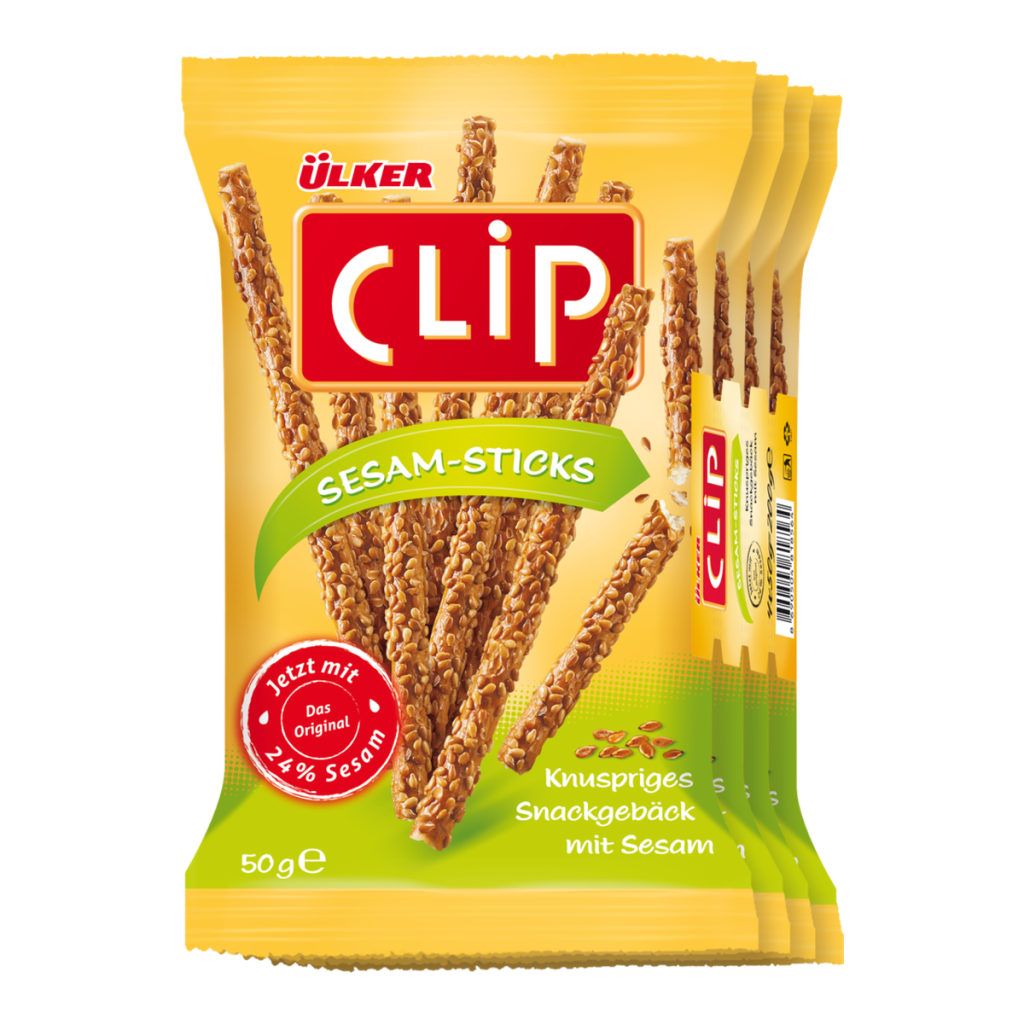 Ülker Clip Sesam Sticks 4x50g