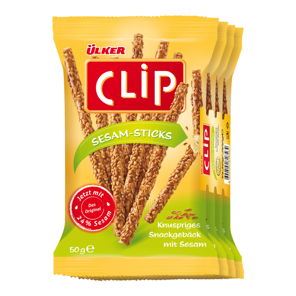 Ülker Clip Sesam Sticks 4x50g