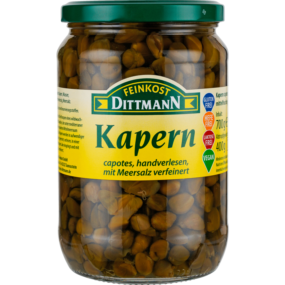 Feinkost Dittmann Kapern Mittelfrucht 700g