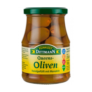 Feinkost Dittmann Queens Oliven gefüllt mit Mandeln 350g