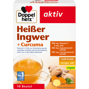 Doppelherz heißer Ingwer+Curcuma 10 Beutel 100g