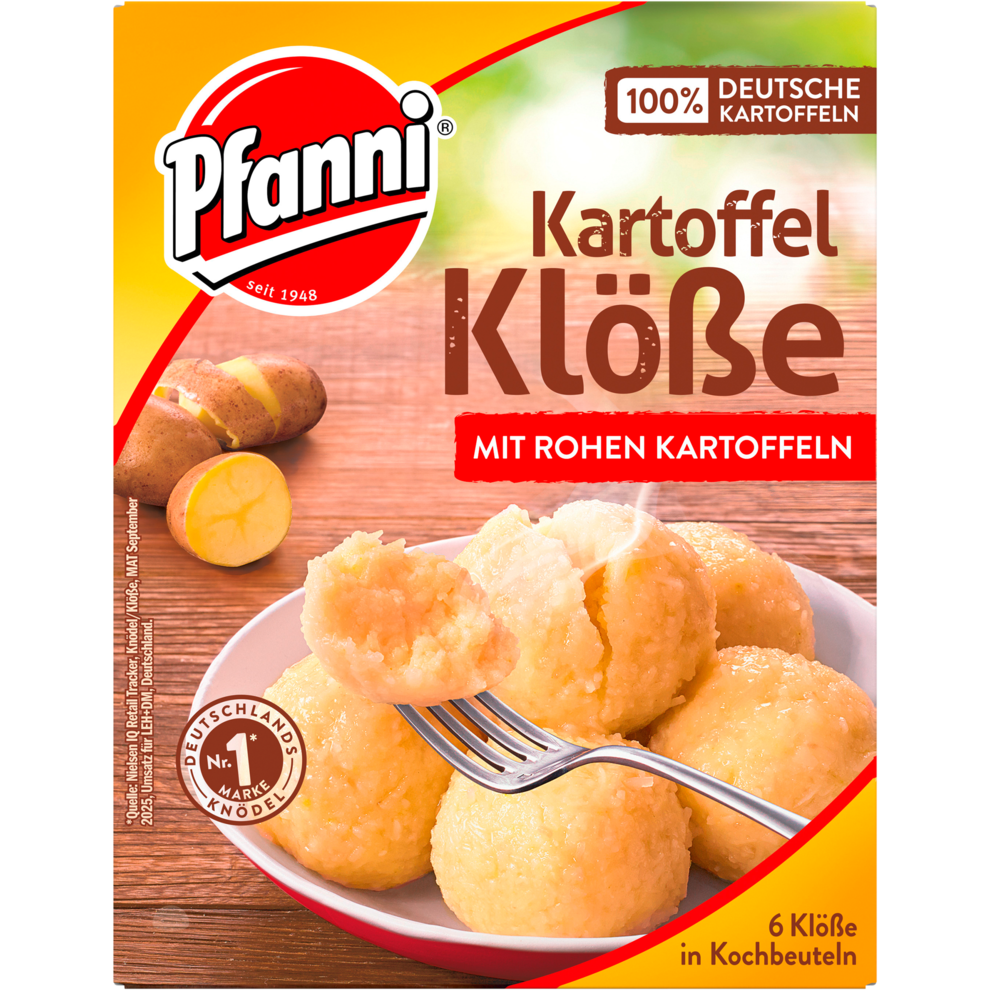 Pfanni Kartoffel Knödel mit rohen Kartoffeln 200g