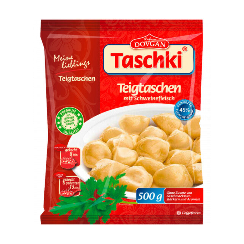 Taschki Pelmeni mit Schweinefleischfüllung 500g