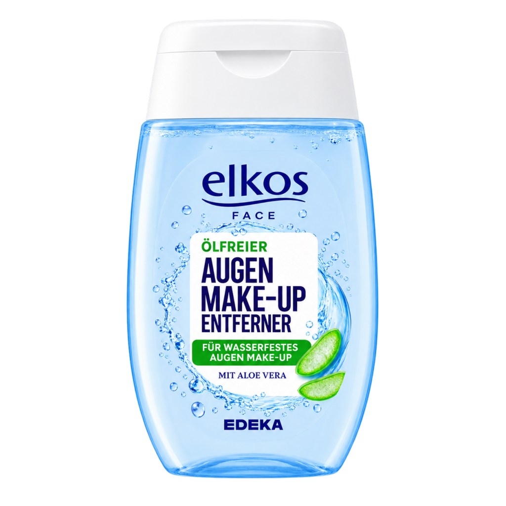 EDEKA elkos FACE Augen Make-up Entferner ölfrei 1-phasig 100ml