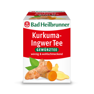 Bad Heilbrunner Kurkuma-Ingwer Tee 8ST 8g