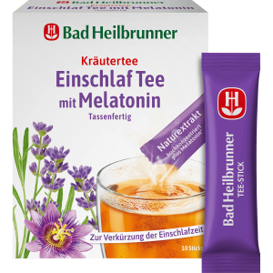 Bad Heilbrunner Einschlaf Tee mit Melatonin im Stick 10ST 10g
