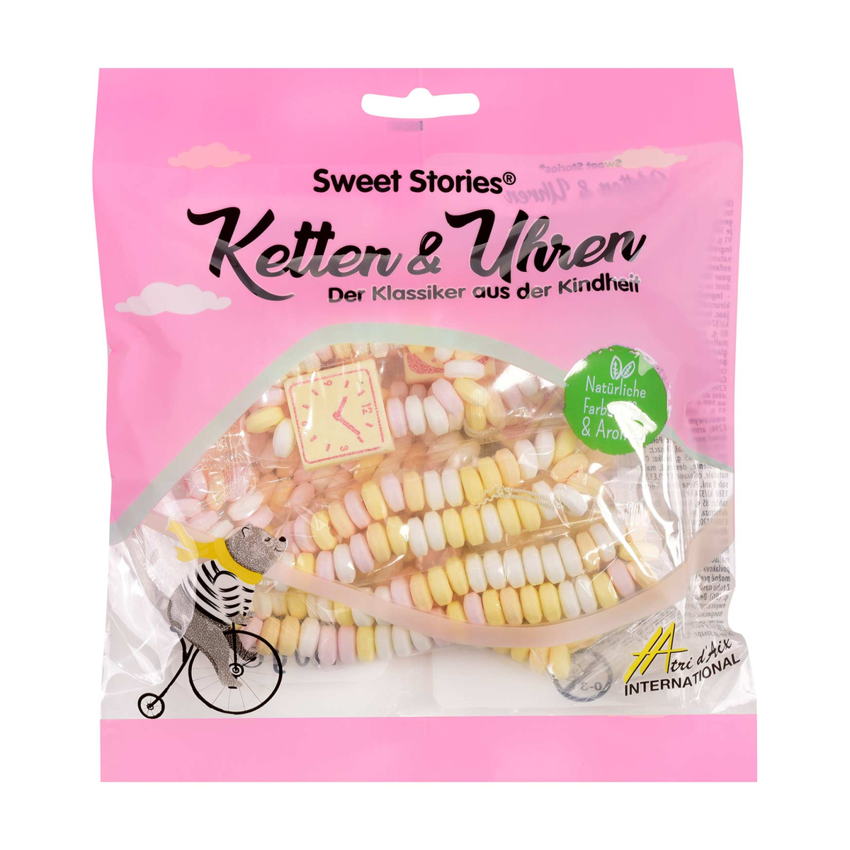 Sweet Stories Traubenzucker Halsketten und Uhren 125g