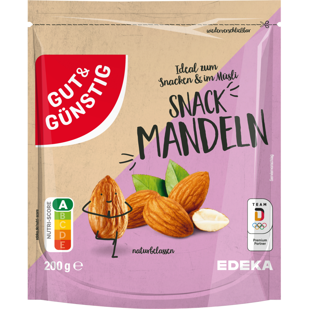 GUT&GÜNSTIG Снек миндаль 200g