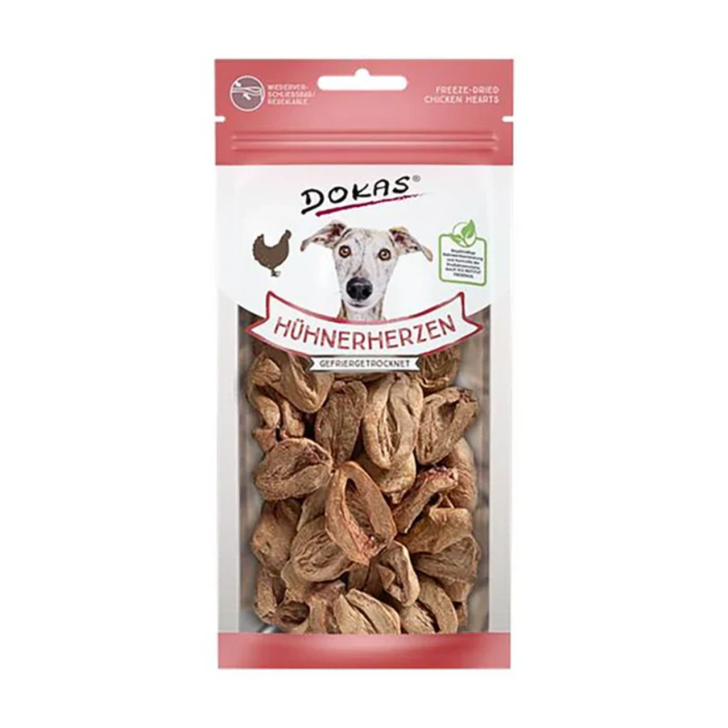 Dokas Hühnerherzen gefriergetrocknet 22g