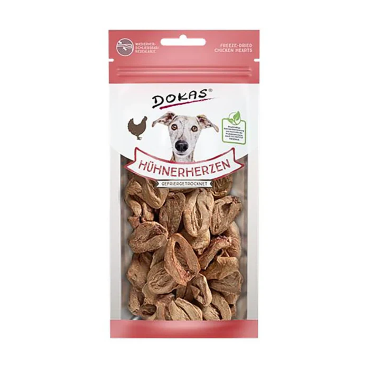 Dokas Hühnerherzen gefriergetrocknet 22g