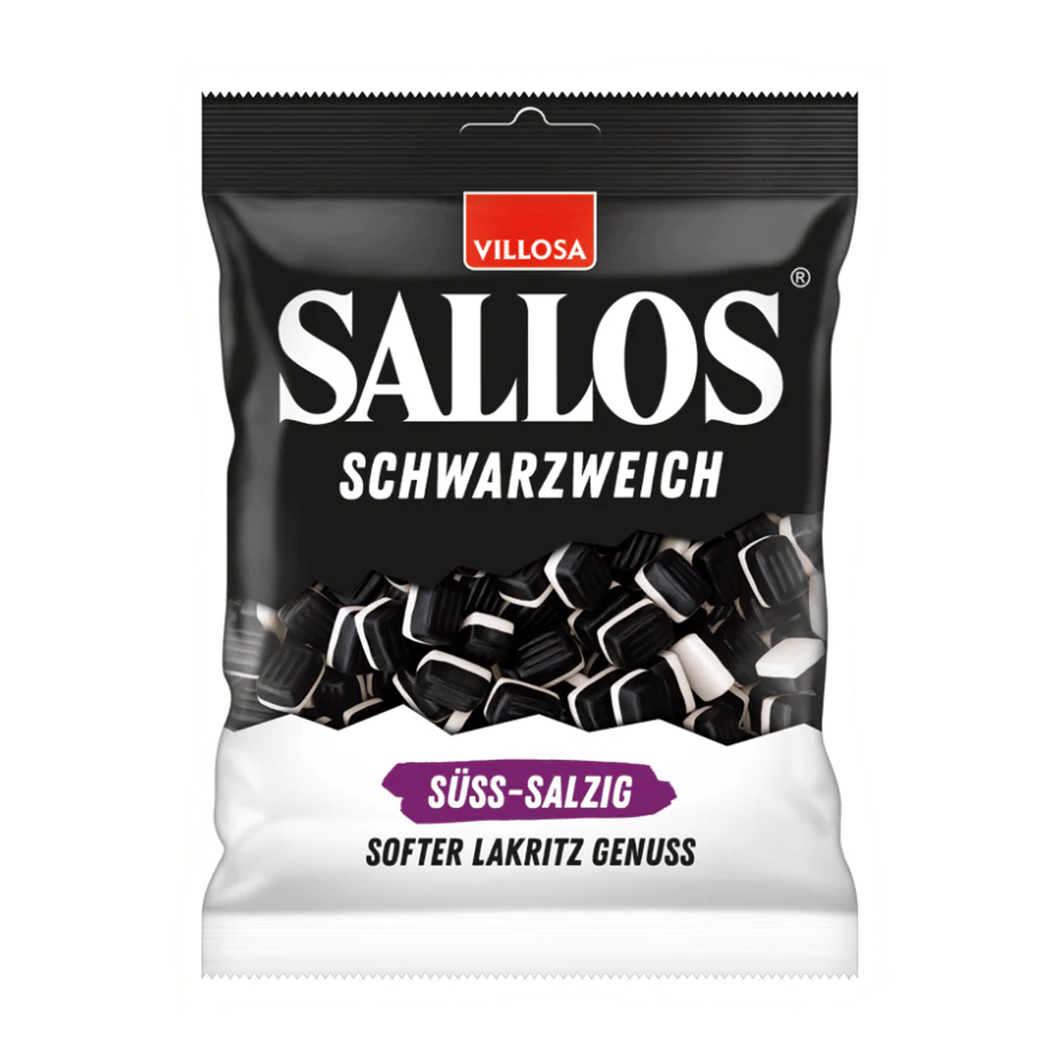 Sallos Schwarzweich Süß-Salzig 200g