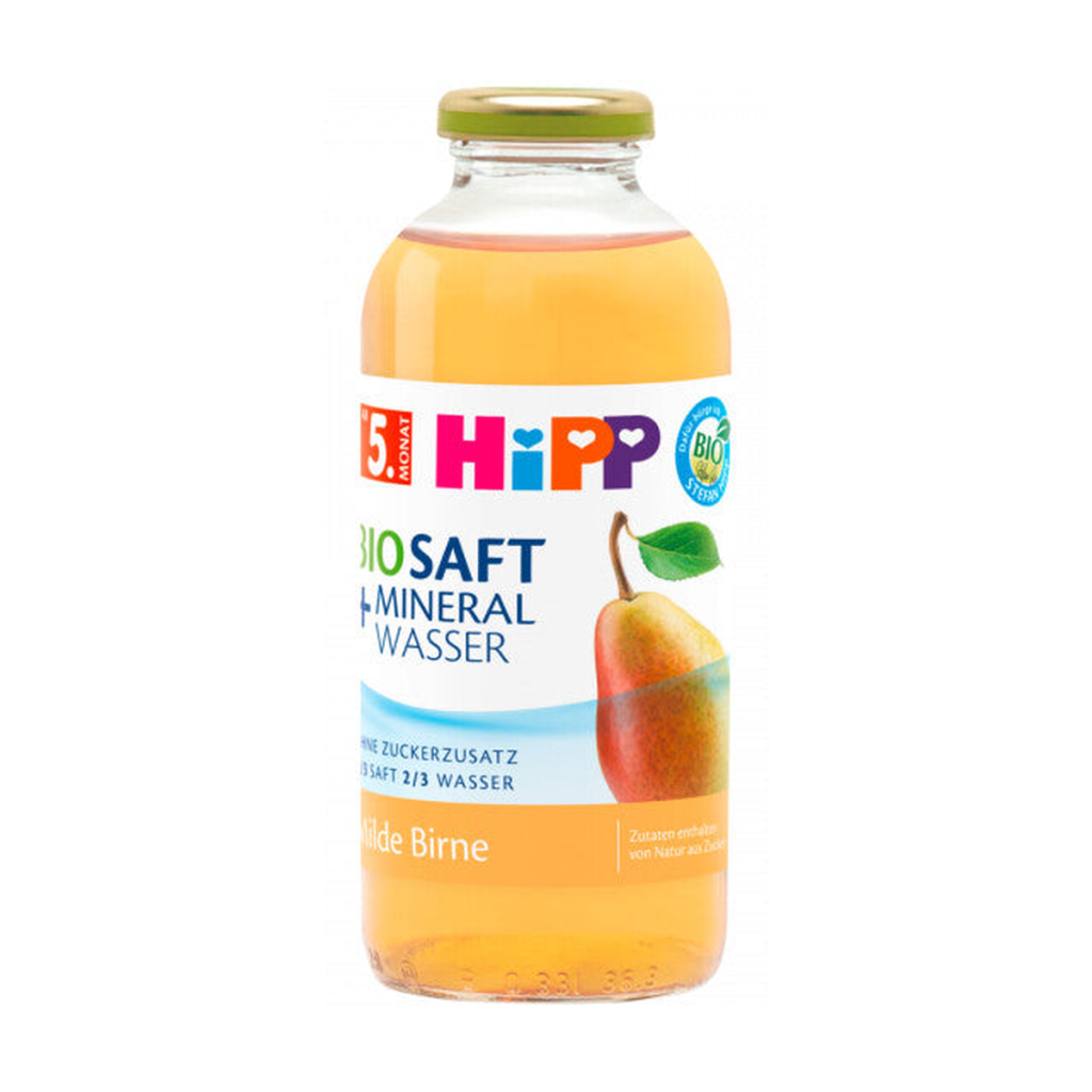 Bio Hipp Saft und Mineralwasser Milde Birne ab 5.Monat 0,5l