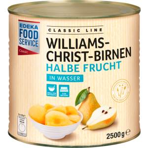 EDEKA Foodservice Classic Williams-Christ-Birnen halbe Früchte in Wasser 2500g