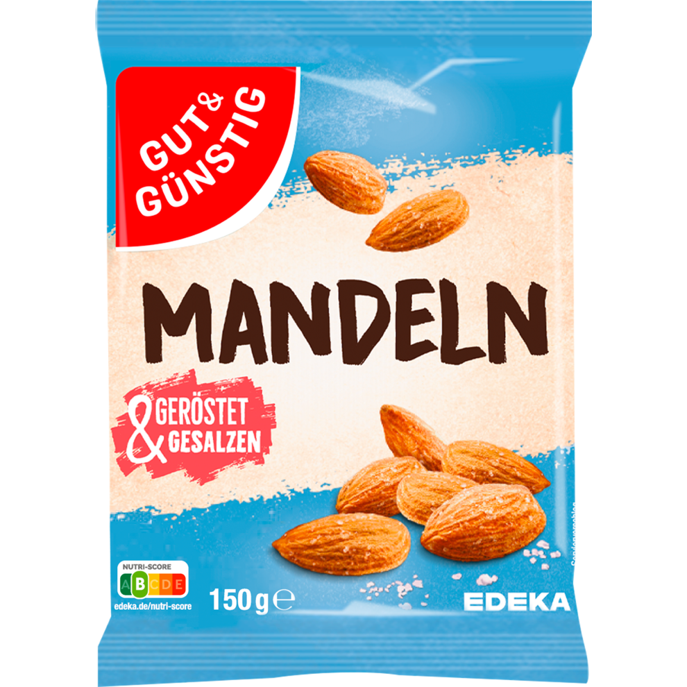 GUT&GÜNSTIG Mandeln geröstet&gesalzen 150g