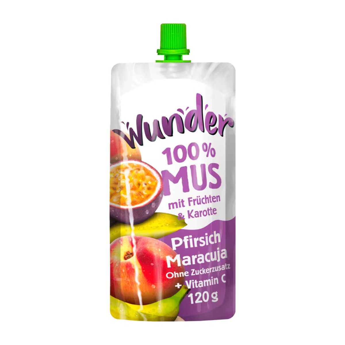 Wunder Mus Pfirsich-Maracuja 120g