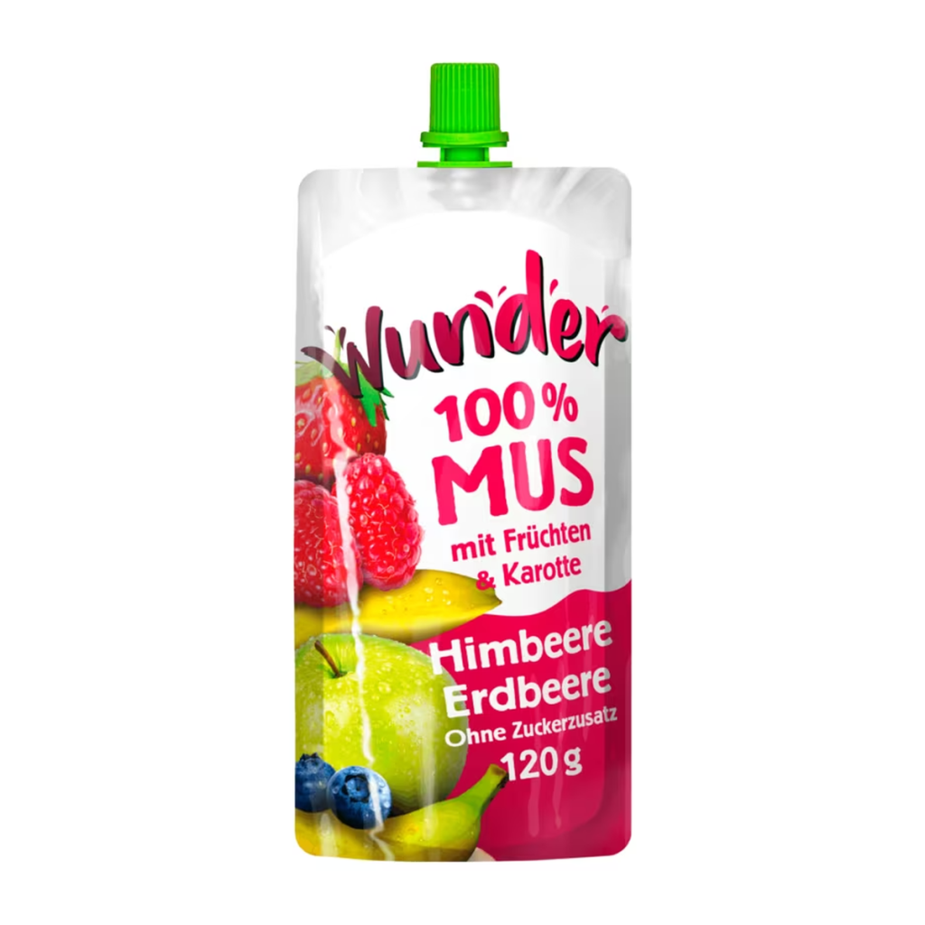 Wunder Mus Erdbeere-Himbeere-Blaubeere 120g