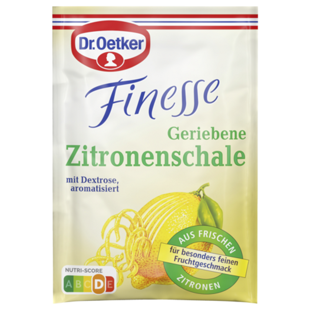 Dr.Oetker Finesse Geriebene Zitronenschale 3x6g