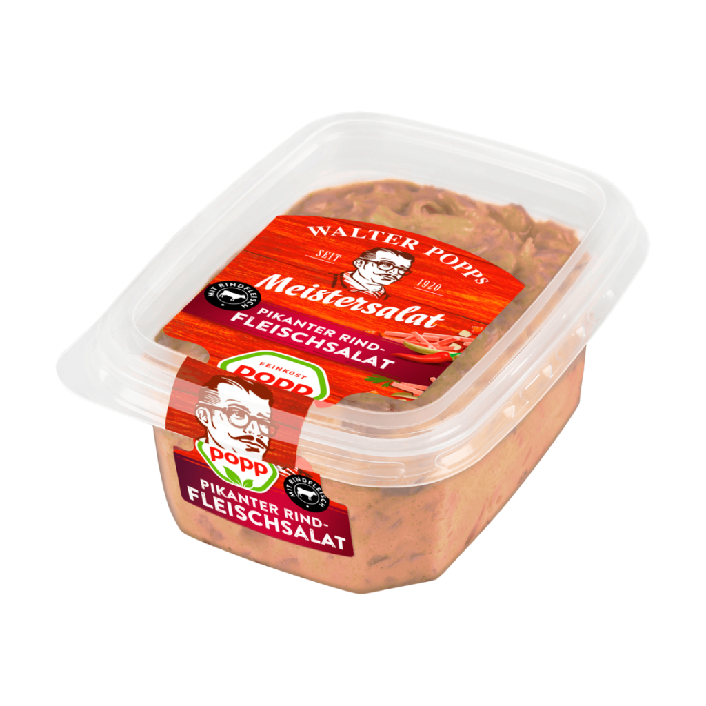 Popp Rindfleisch Fleischsalat würzig pikant 200g