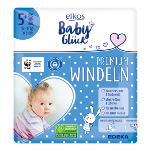 EDEKA elkos Baby Glück Windeln Gr.5+ Junior 34ST