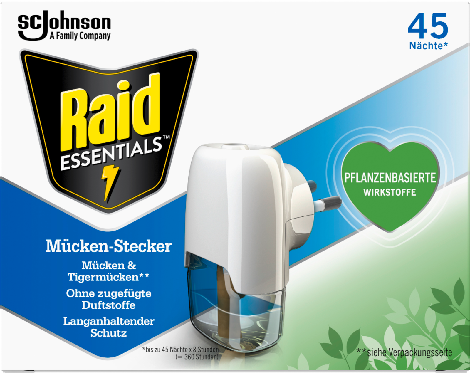 Raid Essentials Mücken-Stecker 45 Nächte Original 32ml