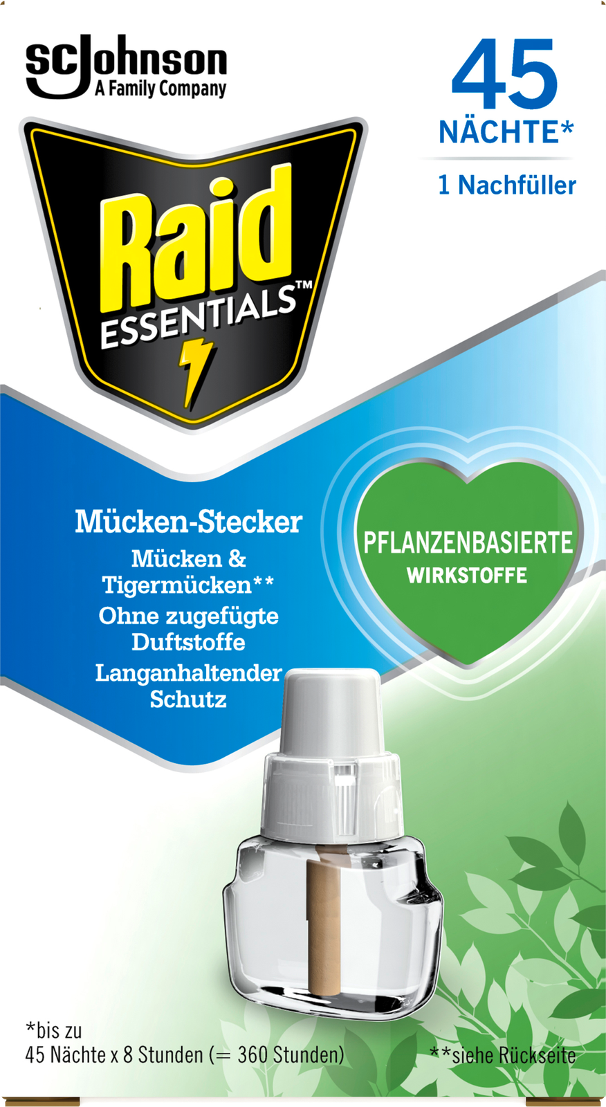 Raid Essentials Mücken-Stecker 45 Nächte NF 32ml