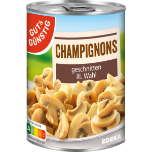 GUT&GÜNSTIG Champignons 3.Wahl geschnitten 290g
