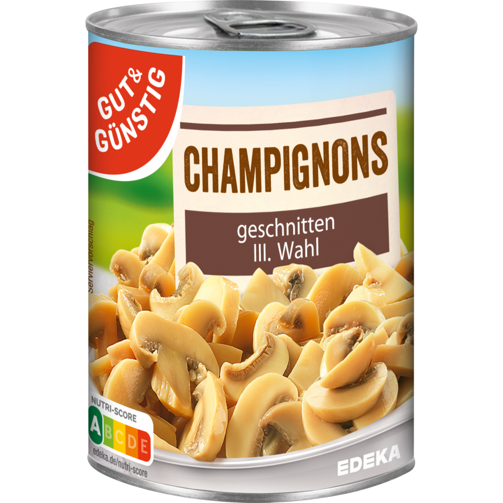GUT&GÜNSTIG Champignons 3.Wahl geschnitten 290g
