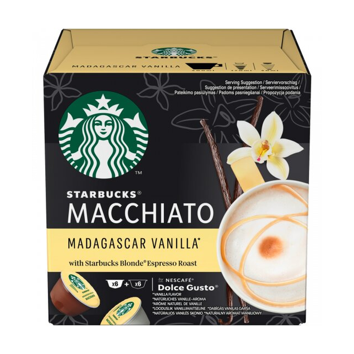 Starbucks Ваниль макиато дольче Gusto 6+6ST 132g