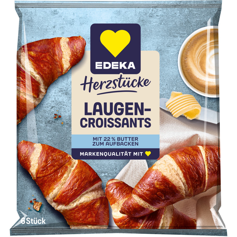 EDEKA Herzstücke Laugenbuttercroissant 360g