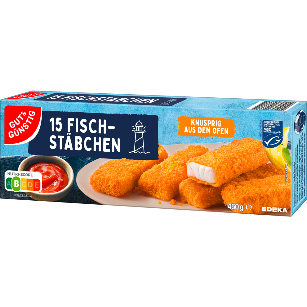 MSC GUT&GÜNSTIG Fischstäbchen Alaska Seelachs 450g