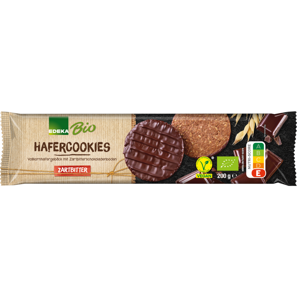 Bio EDEKA Hafercookie mit Zartbitter Schokolade 200g