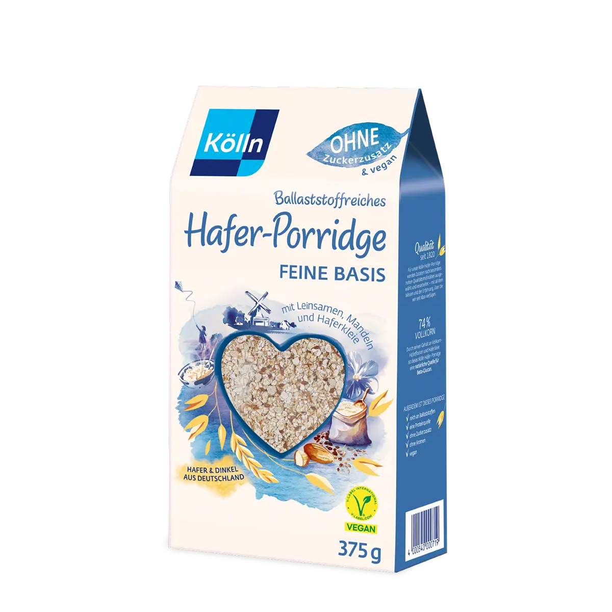Kölln Hafer-Porridge Feine Basis 375g