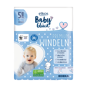 EDEKA elkos Baby Glück Windeln Gr.5 Junior 36ST