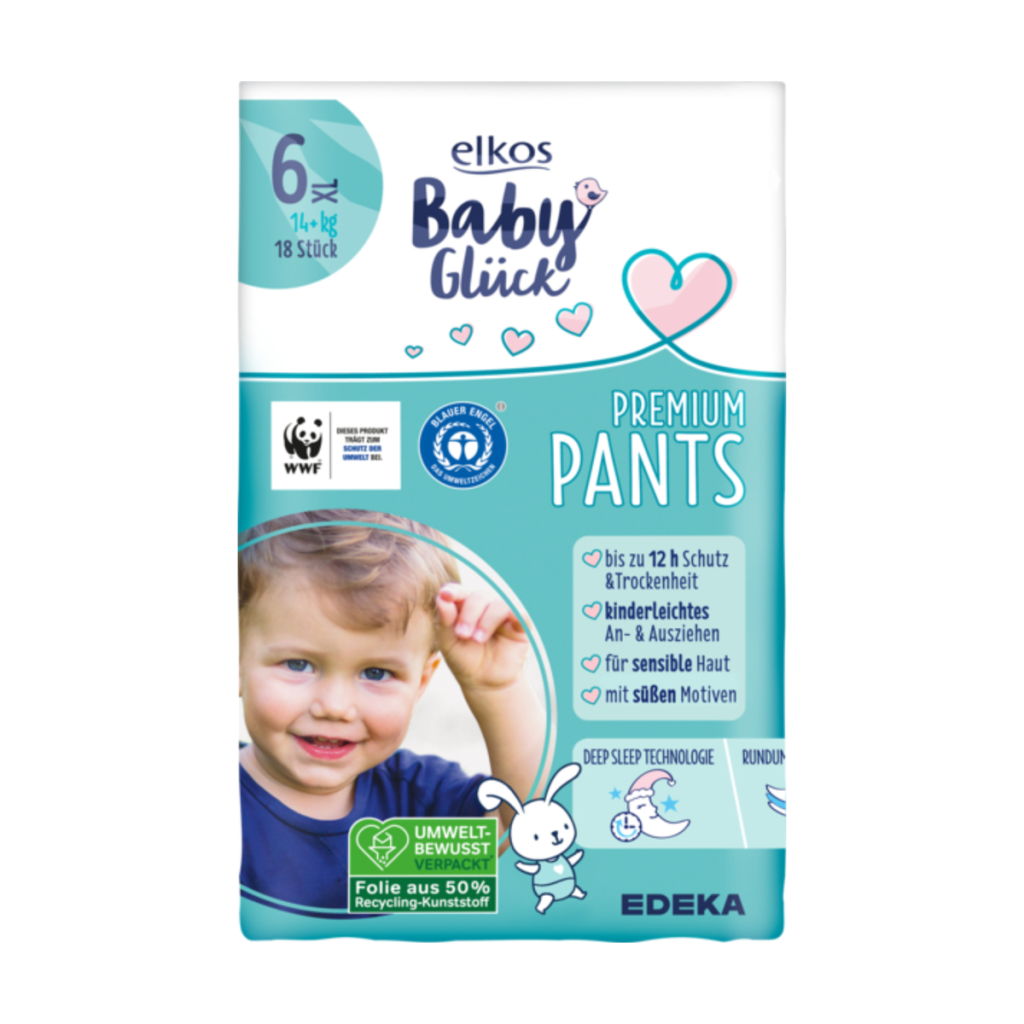 EDEKA elkos Baby Glück Pants Gr.6 XL 18ST