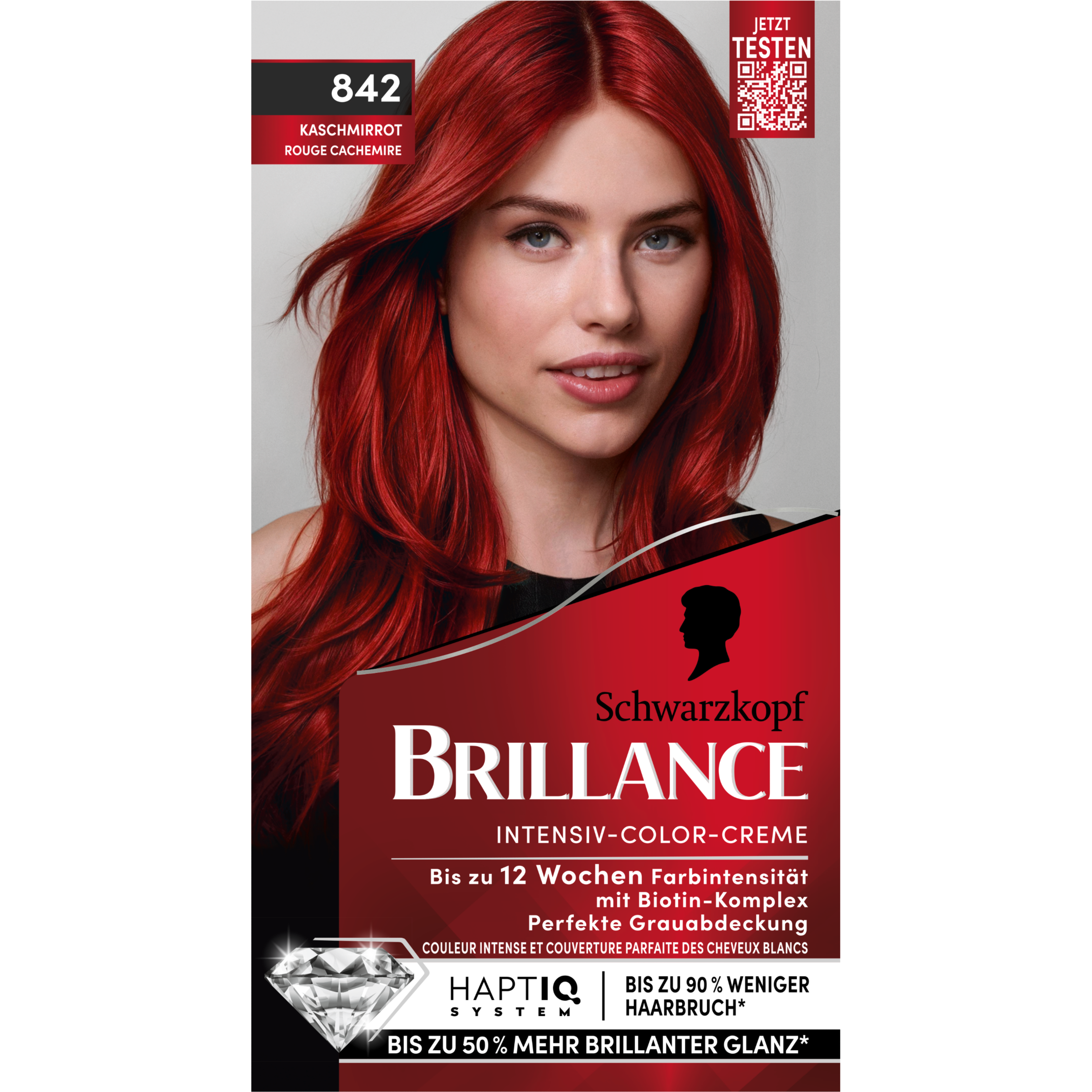 Brillance Intensiv-Color-Creme 842 kaschmirrot