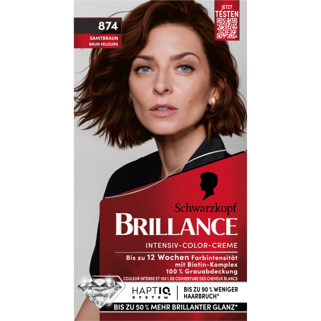 Brillance Intensiv-Color-Creme 874 samtbraun