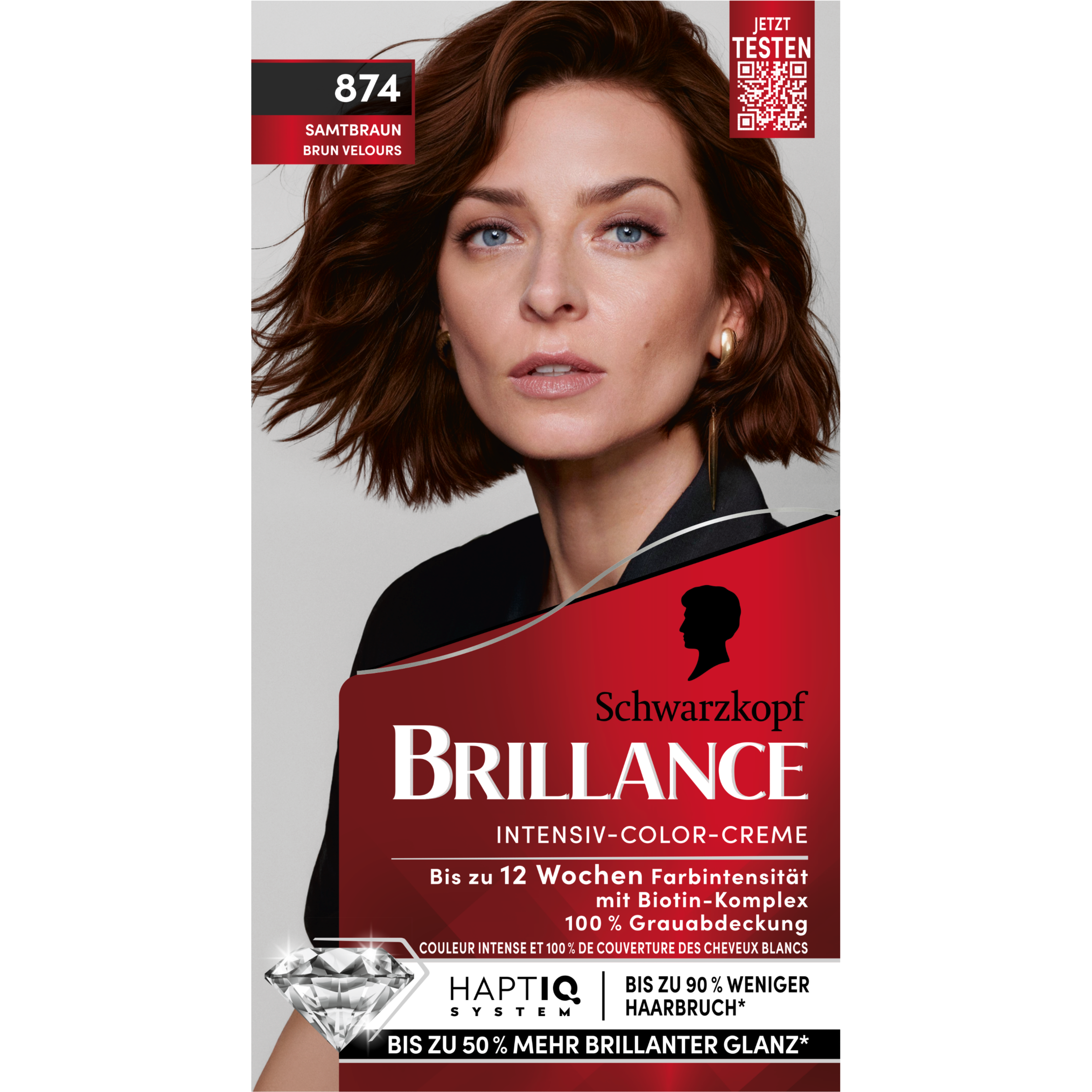 Brillance Intensiv-Color-Creme 874 samtbraun