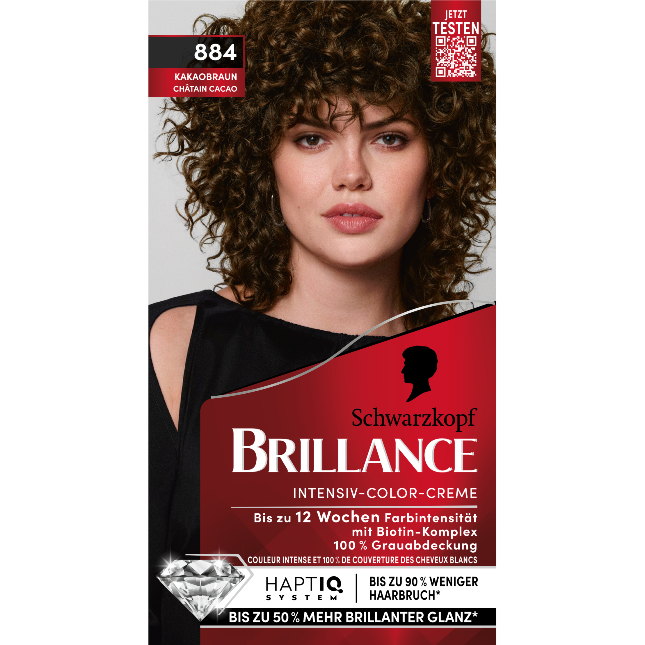 Brillance Intensiv-Color-Creme 884 kakaobraun