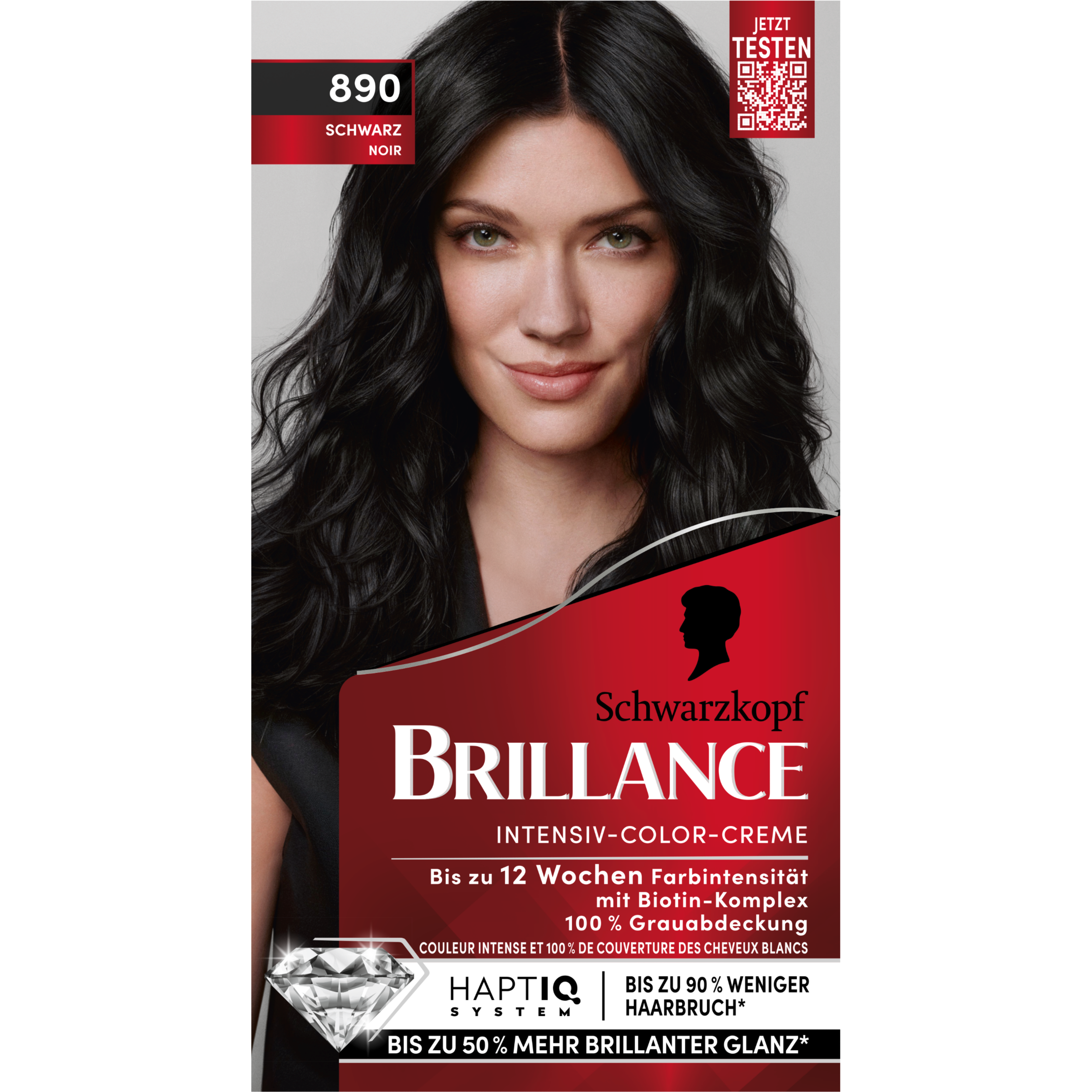 Brillance Интенсивный крем-краска 890 чёрный