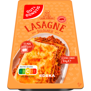 GUT&GÜNSTIG Lasagne Bolognese mit Schweinefleisch 1kg
