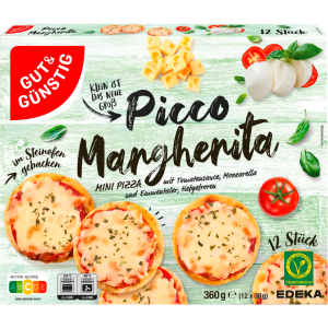 GUT&GÜNSTIG Mini Pizza Margherita 12x30g