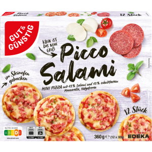 GUT&GÜNSTIG Mini Pizza Salami 12x30g