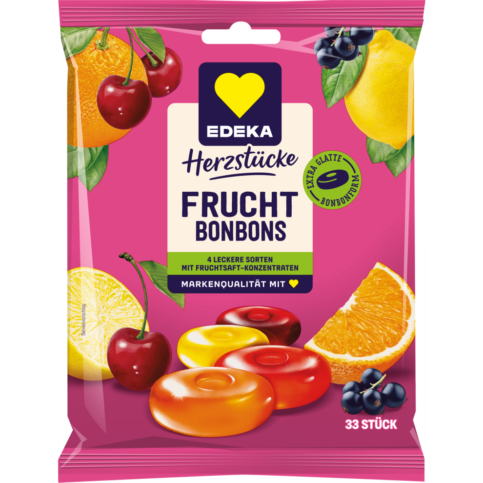 EDEKA Herzstücke Fruchtbonbons Mischung 200g