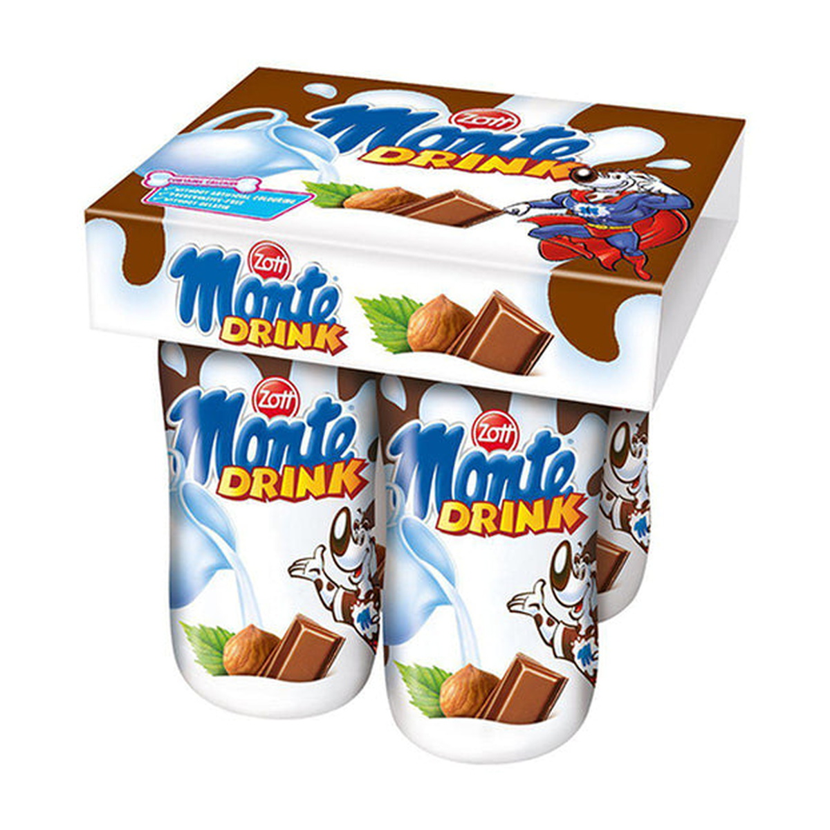Zott Monte Drink Schoko 4x95ml
