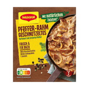 Maggi Fix Pfeffer Rahm Geschnetzeltes 27g
