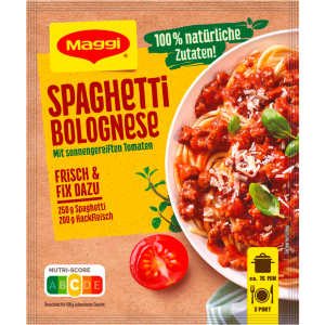 Maggi Fix Spaghetti Bolognese 100% natürliche Zutaten 36g