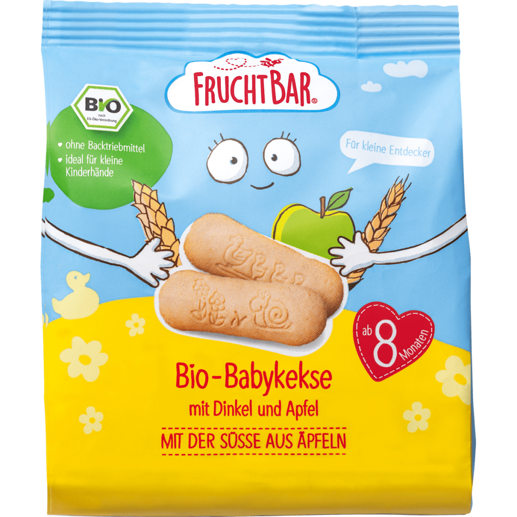 Bio Fruchtbar Babykekse Dinkel, Apfel 100g