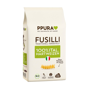 Bio Ppura Fusilli aus italienischem Hartweizen 500g